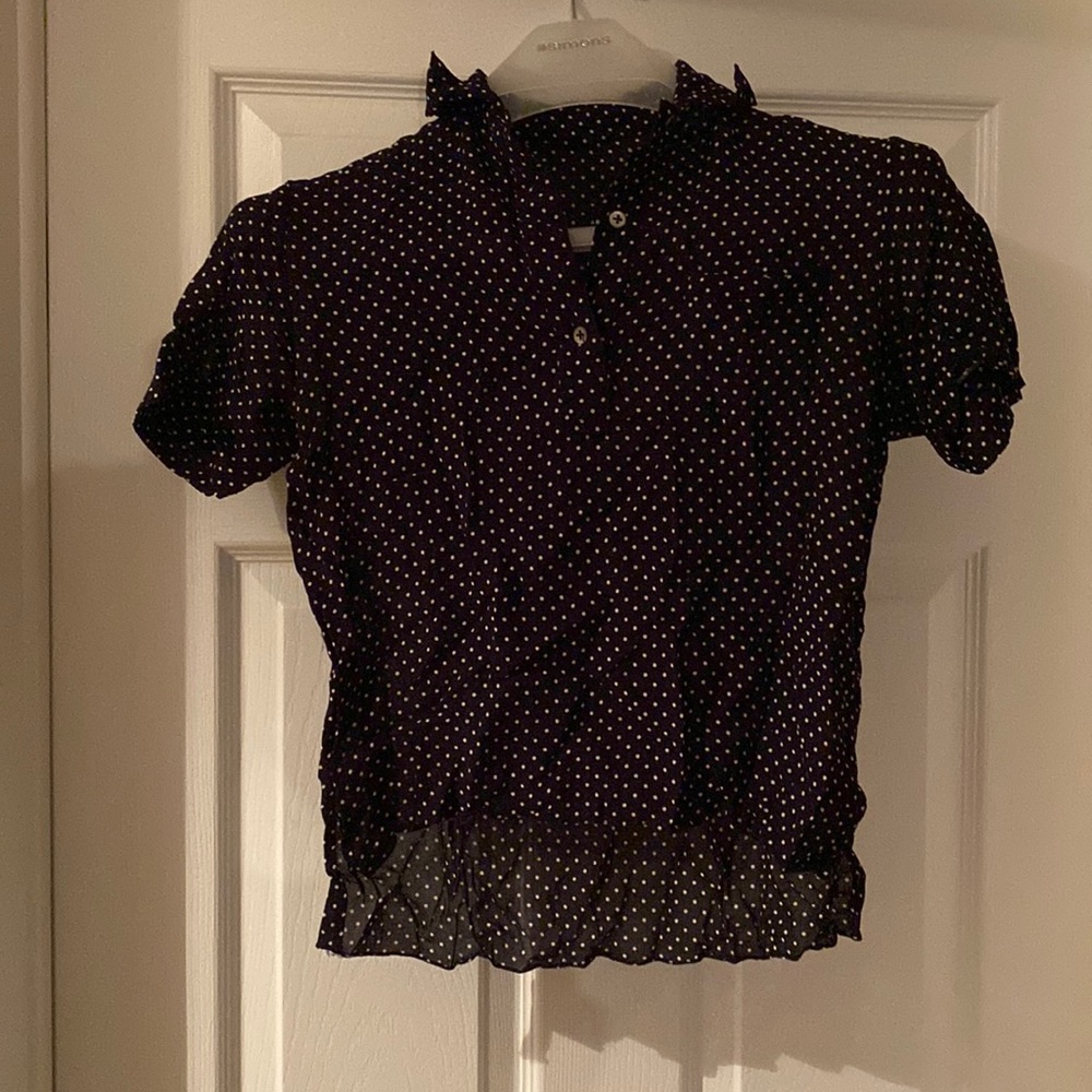 Vintage sheer polka dot tshirt